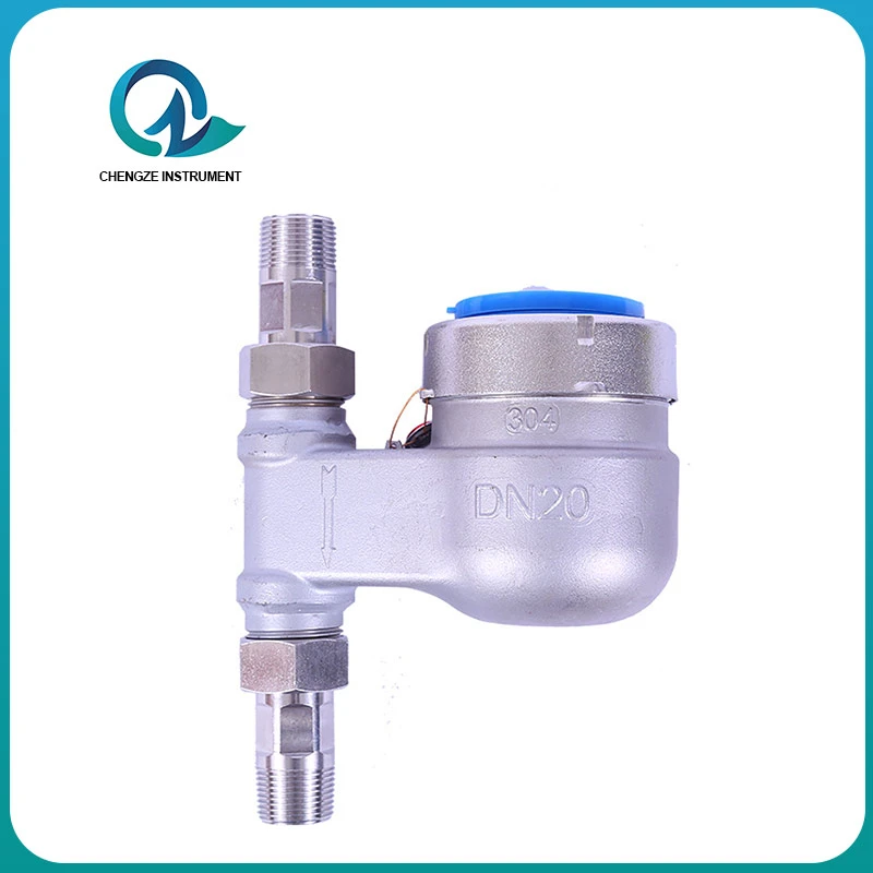 Compteur d'eau vertical en acier inoxydable